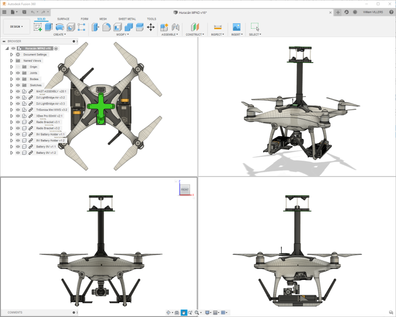 Huracan Fusion360 CAD Design